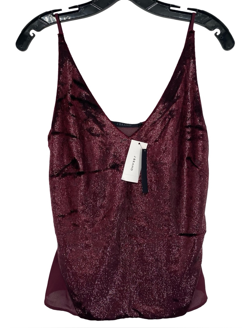 J Brand Lucy Velvet Cami Tank Baroness Top New Size Small